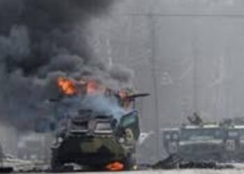 Serangan Drone Rusia Hancurkan Kota Kharkiv