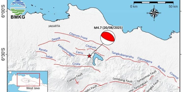 Terungkap, Gempa di Bekasi Dipicu Aktivitas Sesar Baribis