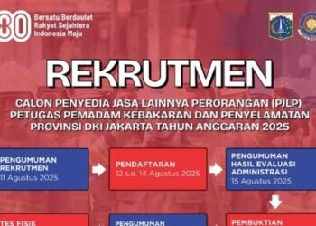 Pendaftaran Damkar Jakarta Dibuka 12 Agustus Hari Ini