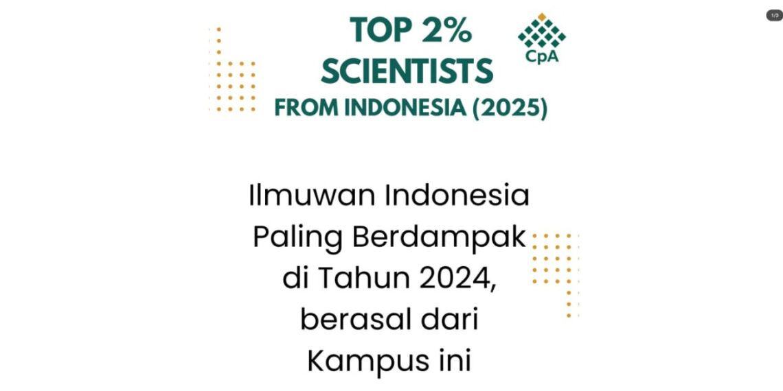 Lima Ilmuwan PTKIN Masuk Daftar Top 2% Scientist Worldwide