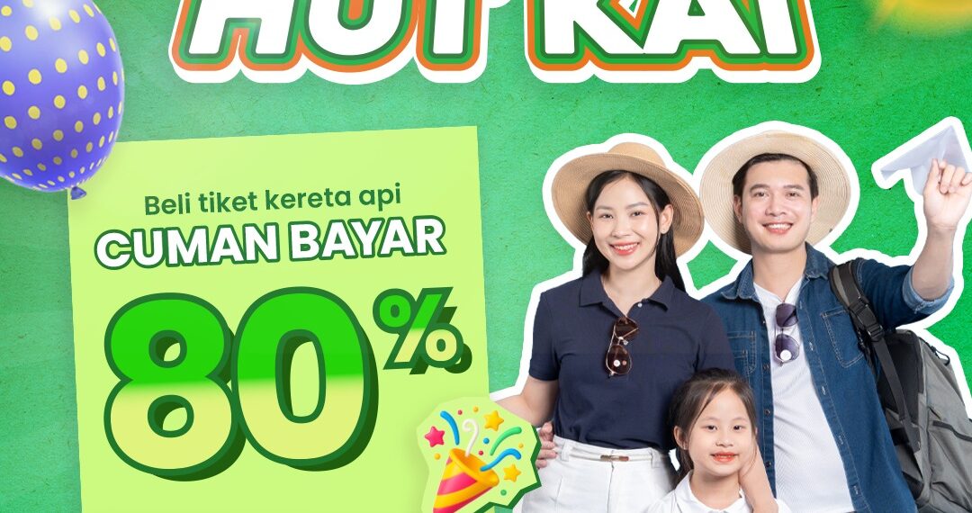 Promo Tiket Kereta Api HUT ke-80 KAI Besok di Mulai