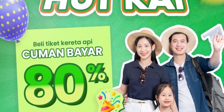 Promo Tiket Kereta Api HUT ke-80 KAI Besok di Mulai