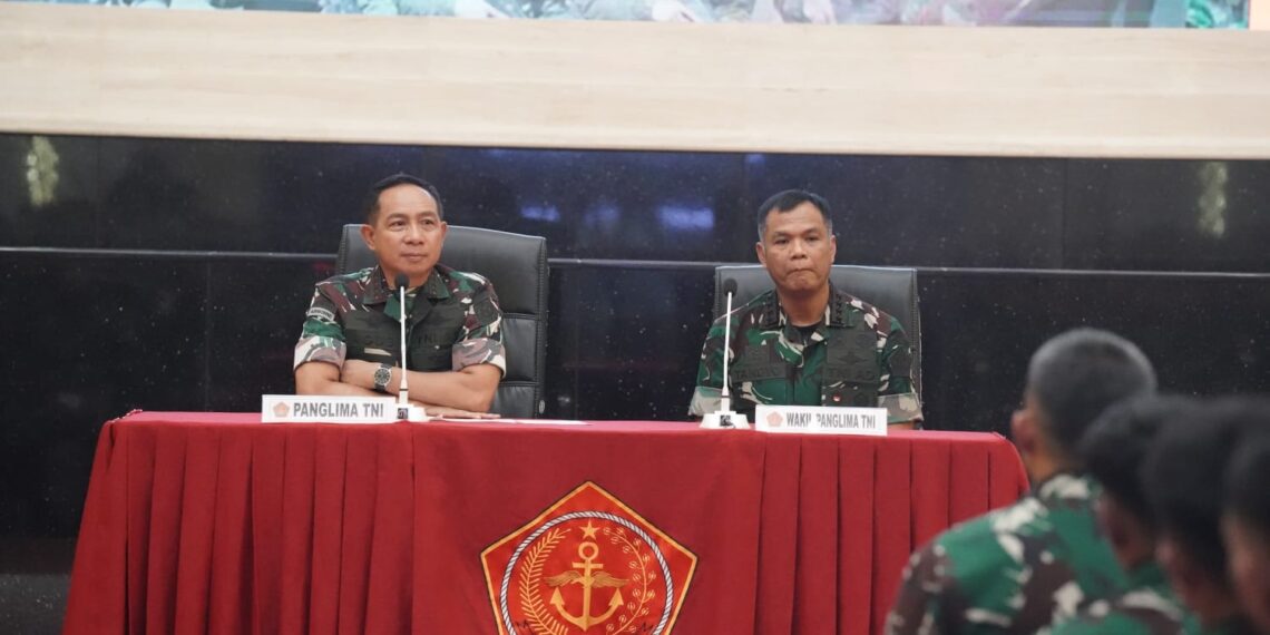 Panglima TNI Beri Pengarahan Kepada Personel Purna Tugas Latma Purkota Gelombang I Yordania dan Belarusia
