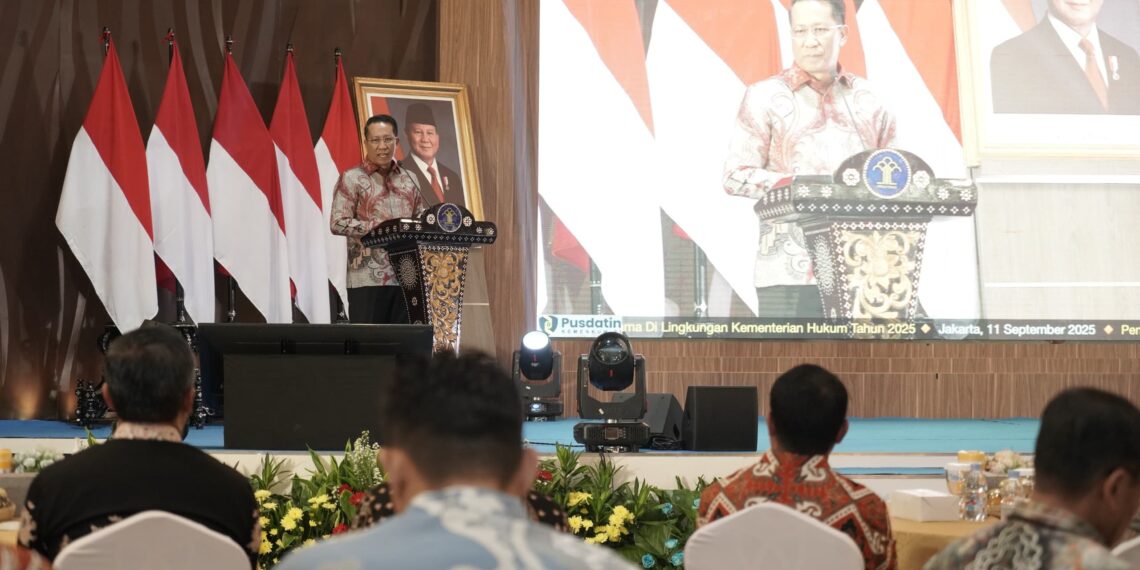 Teken Kerja Sama Antar-K/L, Menkum : Tidak Ada Lagi Ego Sektoral*