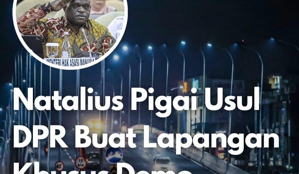Menteri HAM Natalius Pigai Tegaskan Pentingnya Ruang Demonstrasi di Halaman DPR