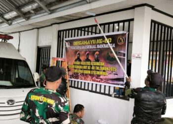 Jelang Peringatan HUT Ke-80 TNI, Kodim 1710/Mimika Gelar Bakti Teritorial Perbaiki Fasilitas Kesehatan Umum