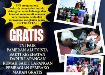 Pesta rakyat tni fair jelang hut-ke-80-tni-di-monas