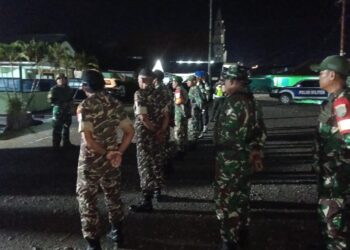 Bersinergi Dengan Komduk, Kodim 1710/Mimika Kembali Gelar Patroli Humanis Bersama Anggota Banser dan Pemuda Gereja