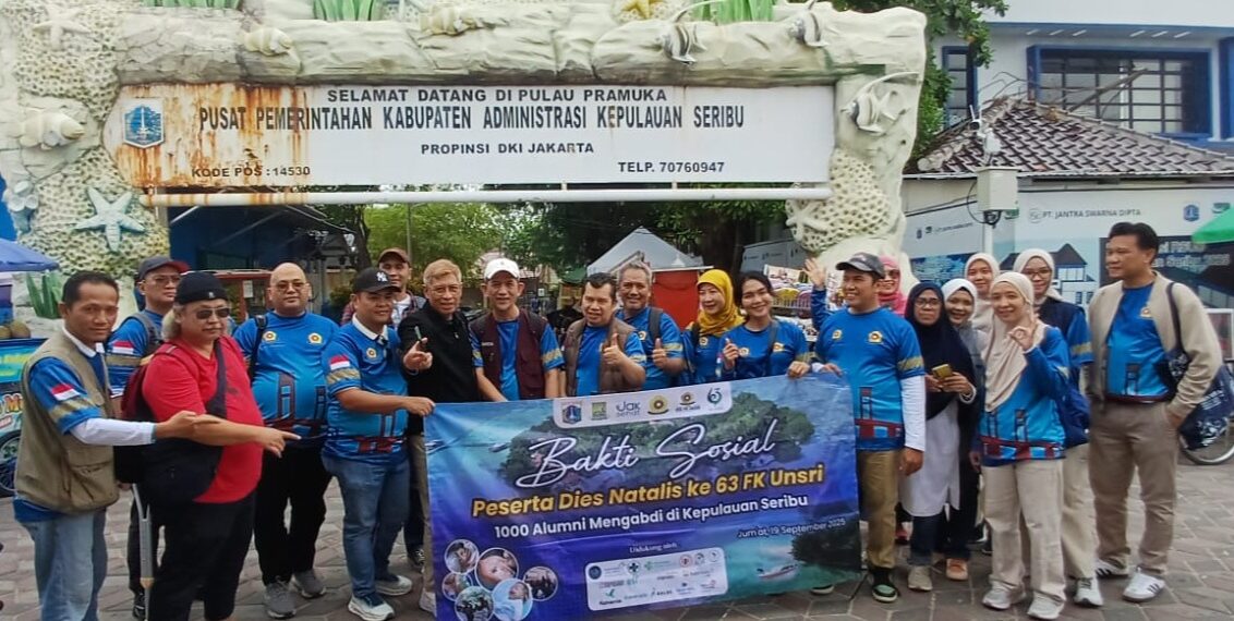 FK Unsri Gelar Baksos di Kepulauan Seribu, Target 200 Peserta Tembus 300 Orang