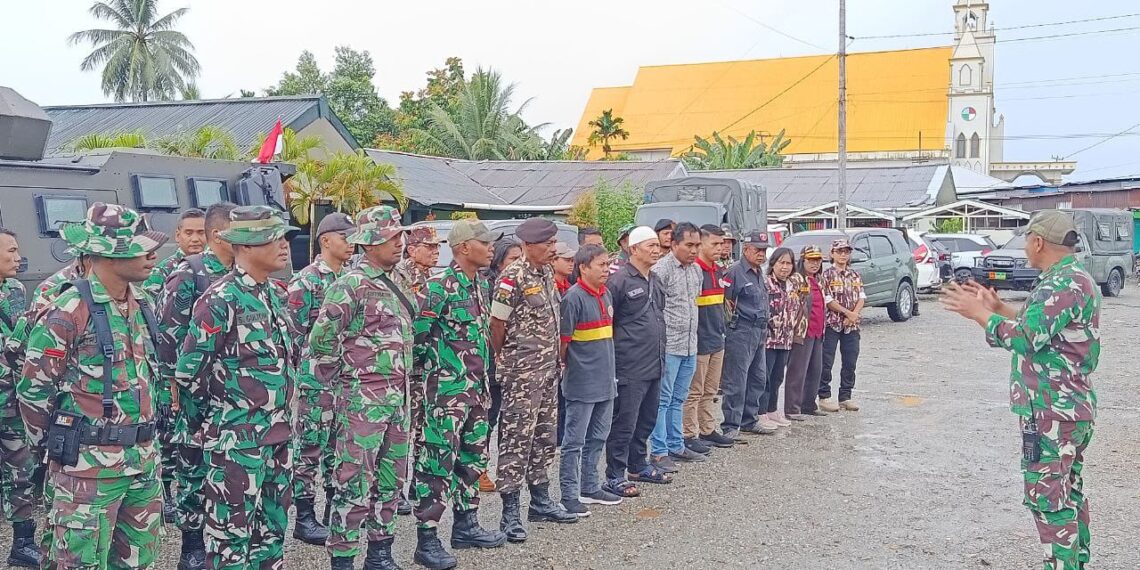 Jelang HUT Ke-80 TNI, Kodim 1710/Mimika Kembali Bersinergi Dengan GM FKPPI, Banser dan Pemuda Kerukunan Gelar Patroli Wilayah