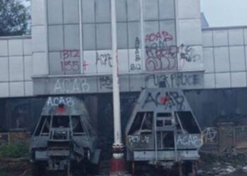 Lima Orang Diamankan Saat Kebakaran Gedung Eks Polres Jakarta Pusat