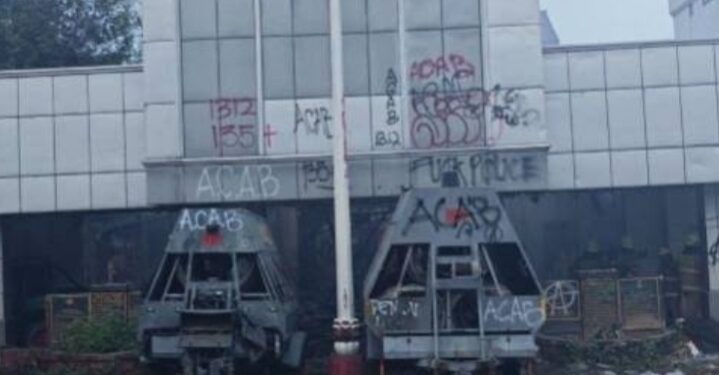 Lima Orang Diamankan Saat Kebakaran Gedung Eks Polres Jakarta Pusat