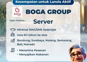 Lowongan Kerja Lansia Resmi Dibuka Boga Group