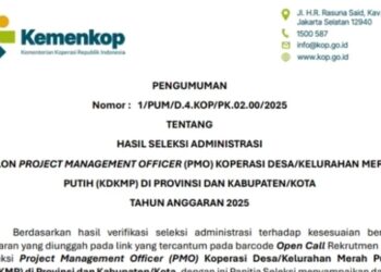 Pengumuman PMO Kemenkop 2025 Resmi Dirilis