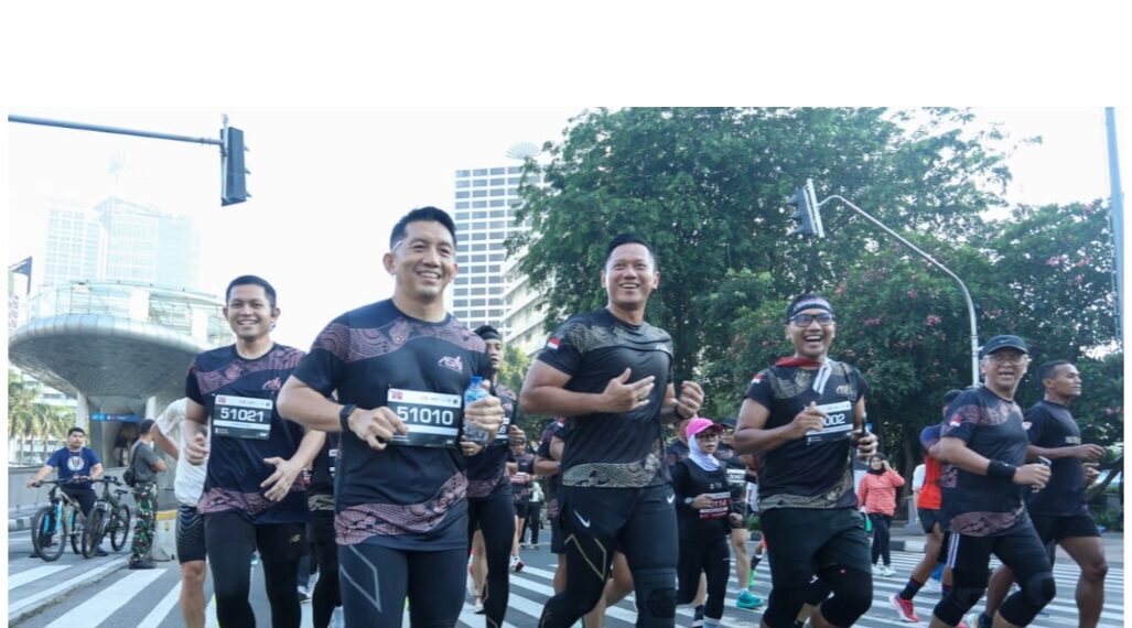 Menko AHY Ikut ASN Run 2025, Ajak Aparatur Negara Hidup Sehat dan Produktif