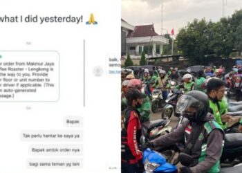 Fenomena Unik: Pengguna Grab dari Malaysia dan Filipina Berbagi Makanan untuk Ojol di Jakarta dan Daerah Lainnya