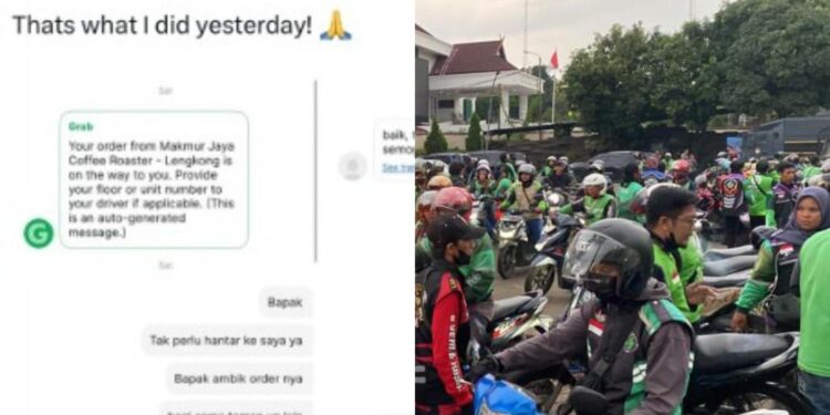 Fenomena Unik: Pengguna Grab dari Malaysia dan Filipina Berbagi Makanan untuk Ojol di Jakarta dan Daerah Lainnya