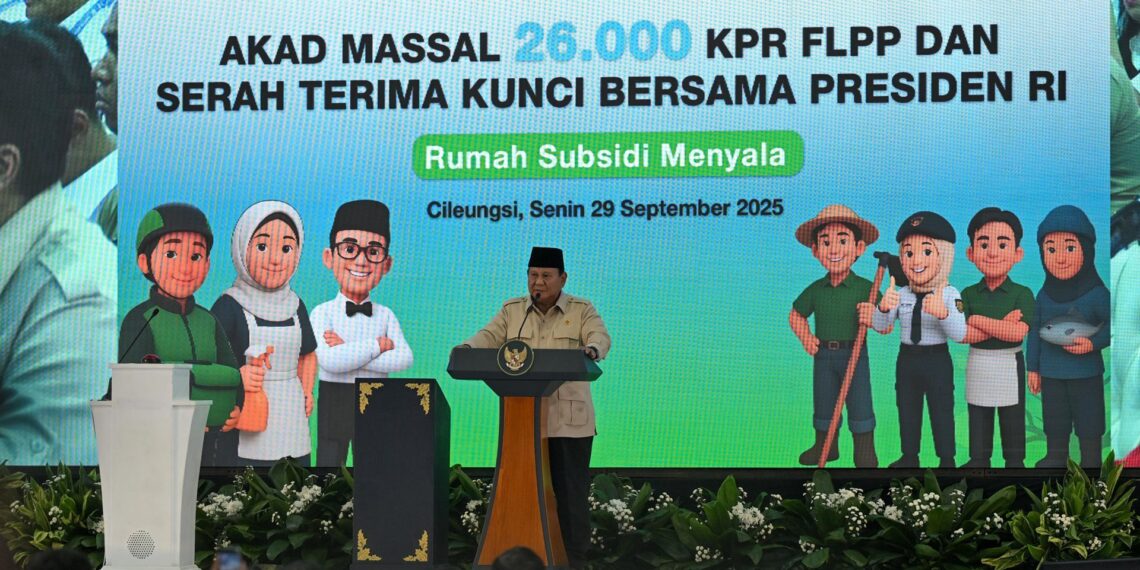 Presiden Prabowo Pimpin Akad Massal KPR FLPP di Bogor