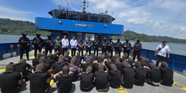 Nusakambangan Kembali Terima 41 Warga Binaan High Risk, Targetkan Perbaikan Perilaku