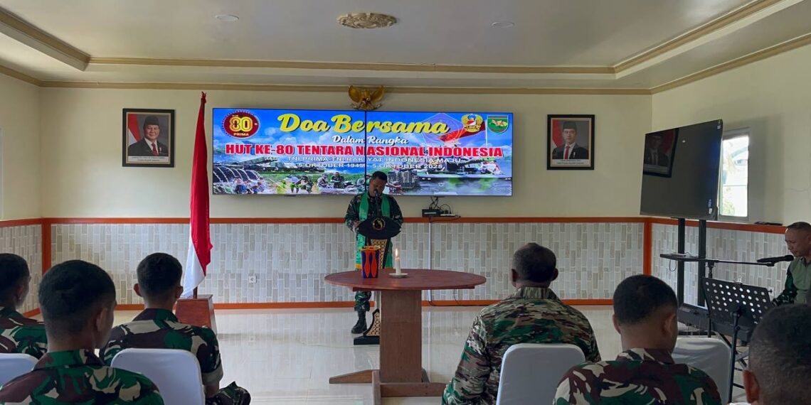 Kodim 1710/Mimika Gelar Doa Bersama Dalam Rangka Memperingati HUT Ke-80 TNI Tahun 2025