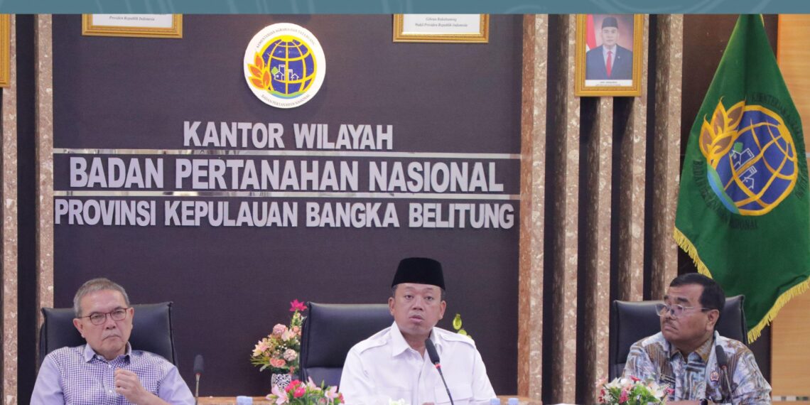 Beri Arahan ke Jajaran di Kepulauan Bangka Belitung, Menteri Nusron: Tugas Kita Memastikan Tanah Rakyat Aman*