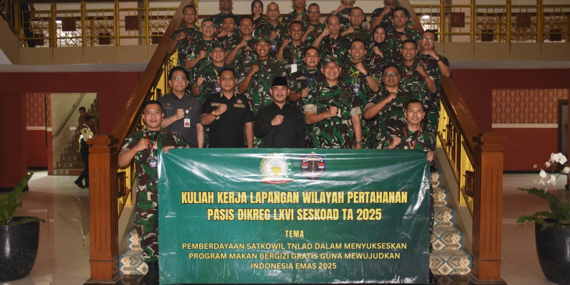 DanswskoAD Tinjau Kegiatan Kkl Wilhan Pasis Dikreg LXVI SeskoAD Di Kabupaten Bekasi