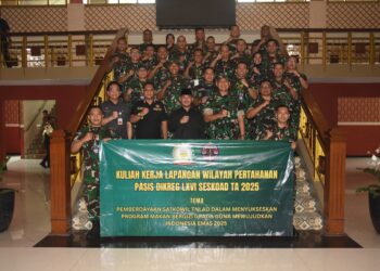 DanswskoAD Tinjau Kegiatan Kkl Wilhan Pasis Dikreg LXVI SeskoAD Di Kabupaten Bekasi