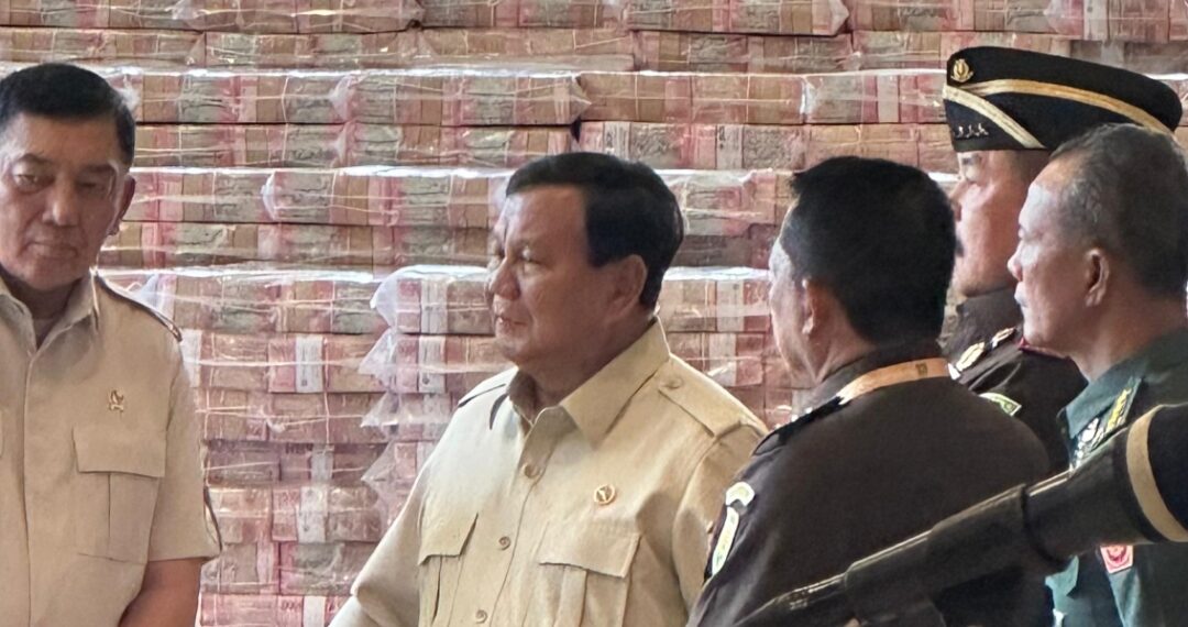 Presiden Prabowo Saksikan Penyerahan Uang Pengganti Kerugian Negara Rp 13 Triliun Korupsi CPO