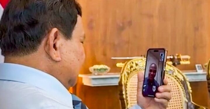 Prabowo Sapa Lewat Video dan beri Dukungan Moral Untuk Timnas Indonesia