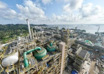 Proyek refinery development master plan (RDMP) atau rencana induk pengembangan kilang di Balikpapan, Kalimantan Timur. (Foto: Pertamina)