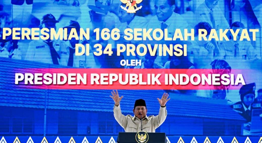 Prabowo Resmikan 166 Sekolah Rakyat, Target 500 Sekolah hingga 2029