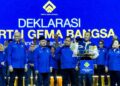 Gema Bangsa mendeklarasikan diri sebagai partai politik baru, di Jakarta Convention Center (JCC), Jakarta, Sabtu (17/1/2026).