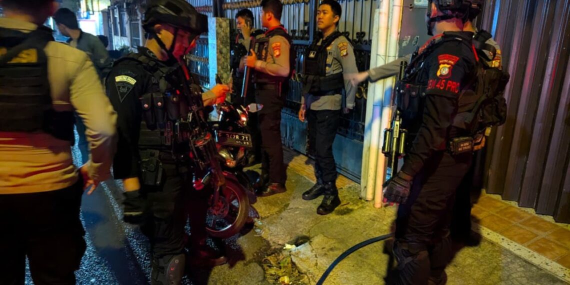 Brimob Polda Metro gagalkan aksi balap liar di Jaktim. (Istimewa)