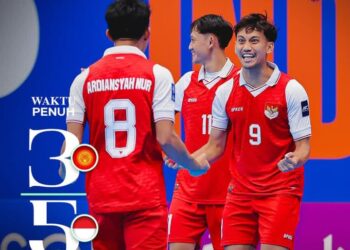 Tumbangkan Kirgistan, Timnas Futsal Indonesia Melenggang ke Perempat Final (IG Timnas futsal)