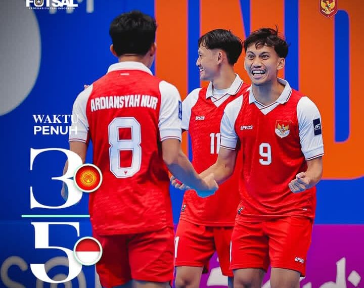 Tumbangkan Kirgistan, Timnas Futsal Indonesia Melenggang ke Perempat Final (IG Timnas futsal)