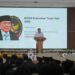 Menko Polkam Djamari Chaniago saat membuka acara BSSN Executive Town Hall 2026 di Depok, Jawa Barat, Senin (19/1/2026).