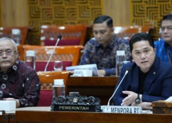 Menpora Erick Thohir menyampaikan 21 Desain besar Olahraga Nasional (DBON) ke Komisi X DPR RI