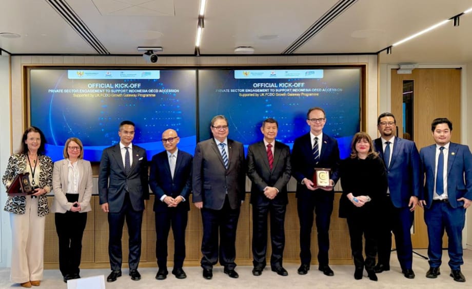 Menteri Koordinator Bidang Perekonomian RI Airlangga Hartarto saat memberikan keynote remarks pada kegiatan KADIN Indonesia x Growth Gateway Roundtable: Delivering Growth as Part of Indonesia’s OECD Accession,(foto Istimewa)