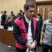 Terdakwa Muhammad Kerry Adrianto Riza menjalani persidangan