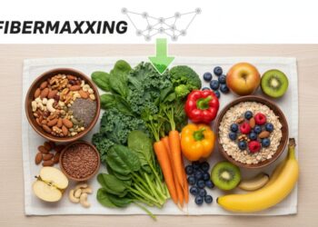 Ilustrasi berbagai sumber makanan tinggi serat seperti kacang-kacangan, sayuran hijau, dan buah-buahan yang dipopulerkan melalui tren fibermaxxing di media sosial. Konsumsi serat minimal 25 gram per hari terbukti secara medis dapat memperbaiki mikrobioma usus dan menurunkan risiko kanker kolorektal secara signifikan. (Ekoin.co/Ilustrasi/Istimewa)