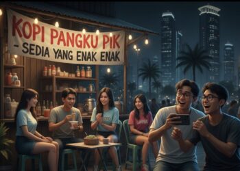 Kehadiran konsep hiburan tradisional di tengah kawasan elite ini memicu perdebatan luas terkait etika ruang publik dan legalitas perizinan usaha di awal tahun 2026. (Ekoin.co/Ilustrasi/Istimewa)