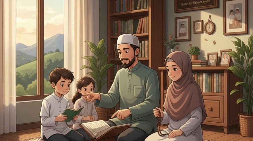 Penanaman adab sebelum ilmu diyakini menjadi benteng spiritual paling kokoh bagi keluarga dalam menghadapi degradasi moral di era modern. (Ekoin.co/Ilustrasi/Istimewa)