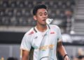 Pebulutangkis Indonesia Alwi Farhan sukses melaju ke semi final Indonesia Master usai Kalahkan Wakil Jepang (ist)