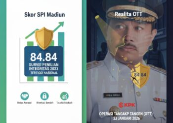 Operasi Tangkap Tangan (OTT) KPK terhadap Wali Kota Madiun, Maidi, Jumat (23/1/2026).