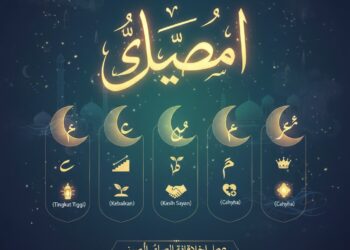 Ilustrasi visual yang menggambarkan kedalaman spiritual bulan Sya'ban sebagai bulan persiapan menuju Ramadhan. Melalui pengamalan shalawat dan pemaknaan lima huruf hijaiyah di dalamnya, umat Muslim diajak untuk membersihkan noda-noda hati agar meraih predikat mulia di sisi Allah SWT. (Ekoin.co/Ilustrasi/Istimewa)