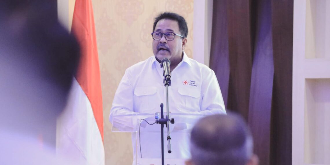 Wagub DKI Jakarta Rano Karno saat membuka Mukerprov PMI, Rabu (28/1/2026)(Foto: Istimewa)