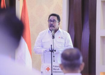 Wagub DKI Jakarta Rano Karno saat membuka Mukerprov PMI, Rabu (28/1/2026)(Foto: Istimewa)