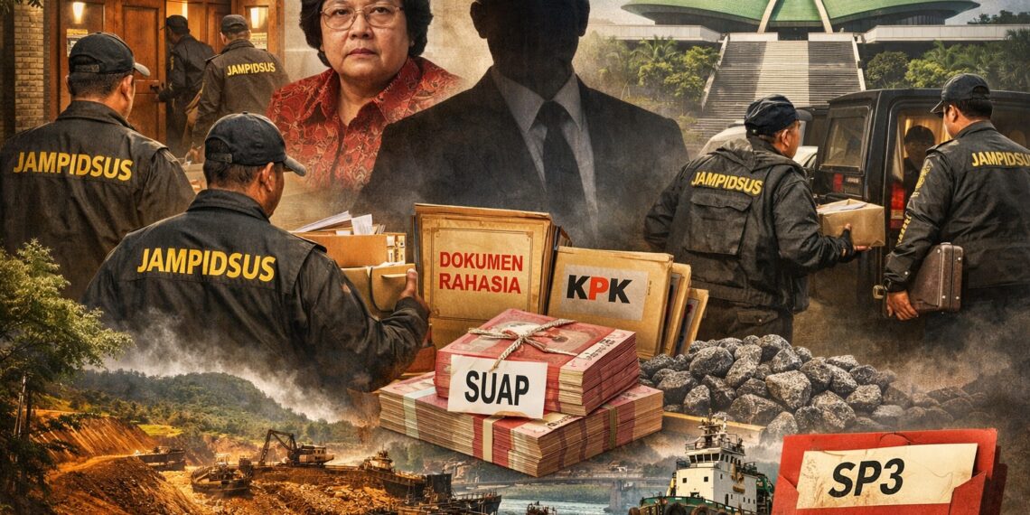 Tim Jampidsus Kejaksaan Agung melakukan penggeledahan di kediaman mantan Menteri LHK Siti Nurbaya Bakar dan rumah seorang anggota DPR aktif terkait kasus dugaan korupsi nikel di Konawe Utara