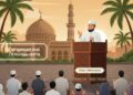 Ustaz Almuzanni S.Sos M.Sos saat menyampaikan khutbah Jumat di Masjid Baitul Maqdis Seuot, Indrapuri, Aceh Besar, Jumat (30/1/2026). (Foto: Istimewa)
