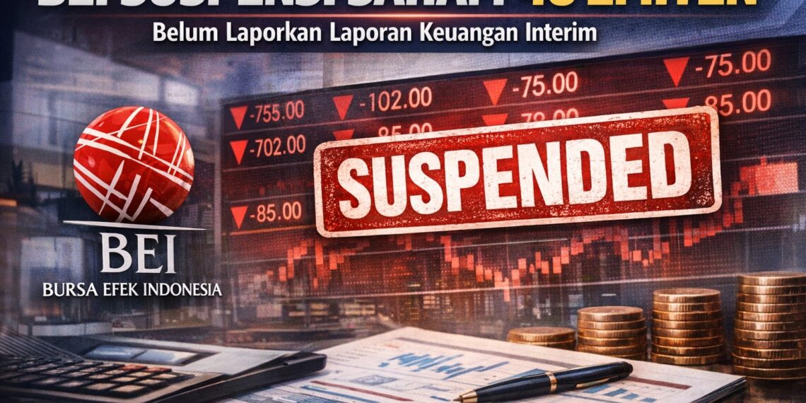 Sebanyak 48 emiten hingga 29 Januari 2026 belum menyampaikan laporan keuangan interim per 30 September 2025